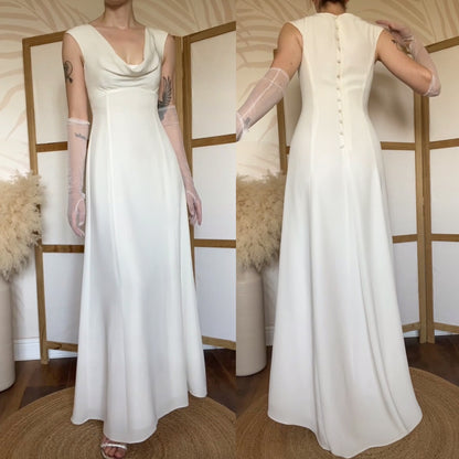 Monsoon cream ivory wedding dress uk 8