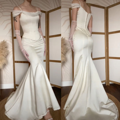 Ivory 2-piece top & skirt wedding set uk 8-10
