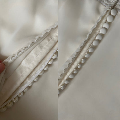 Ivory Benjamin Roberts ethereal wedding dress uk 12
