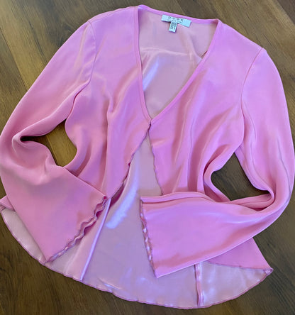 Pink 2-piece Dusk dress & jacket uk 10-12