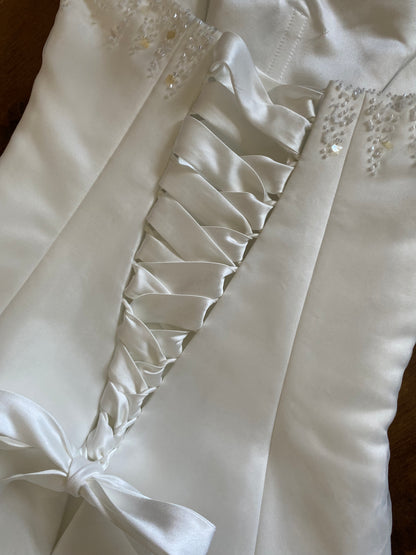 Maggie Sottero strapless wedding dress uk 8