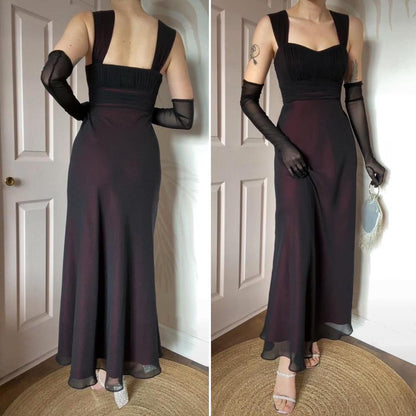 Roman Originals black & red evening dress UK 12