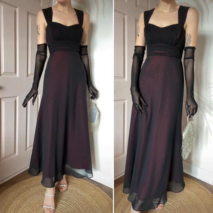 Roman Originals black & red evening dress UK 12
