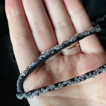 Black stretch open back evening gown UK 12-14