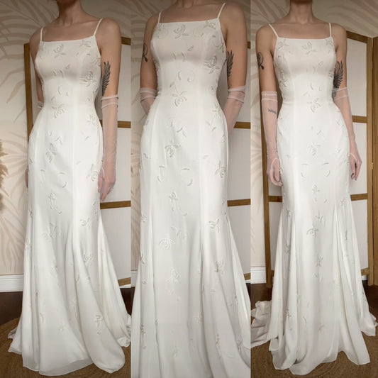 Berkertex ivory beaded wedding dress uk 10