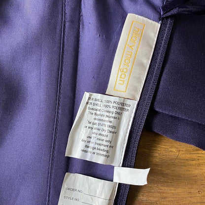 Hilary Morgan purple 2 piece corset & skirt set UK 10