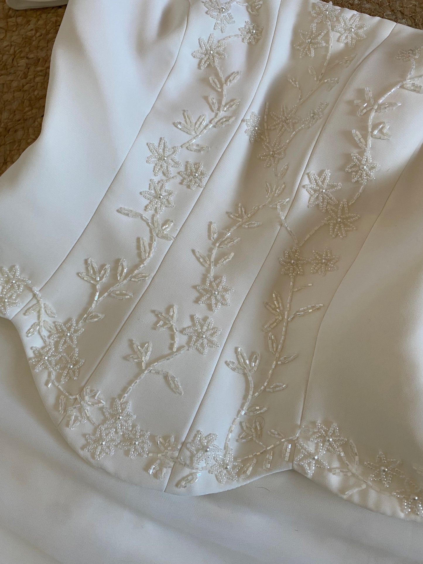 Stevies Gowns ivory off shoulder wedding dress uk 8
