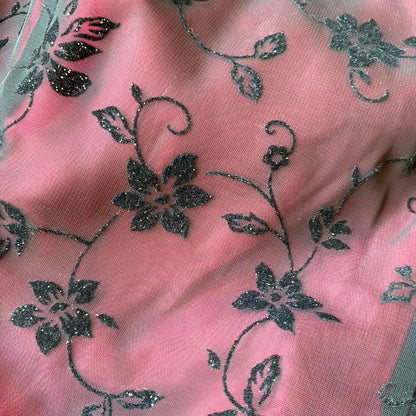 Morgan & Co red strapless glitter gown UK 10