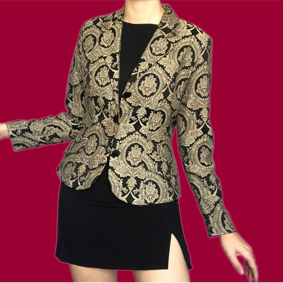 Monsoon Twilight black & gold blazer UK 10