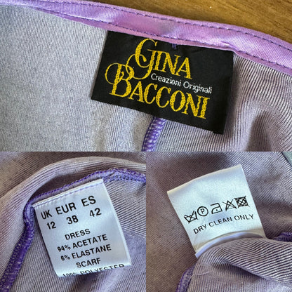 Glittery Gina Bacconi stretch evening dress uk 12
