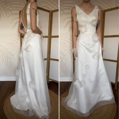 Alexia blush floral wedding dress UK 10