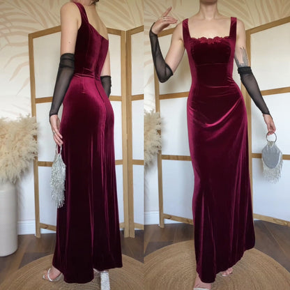 House of Nicholas red velvet dress uk 10