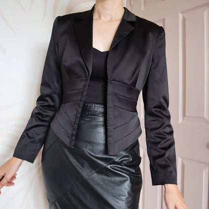 After Six black corset style jacket UK 10/12