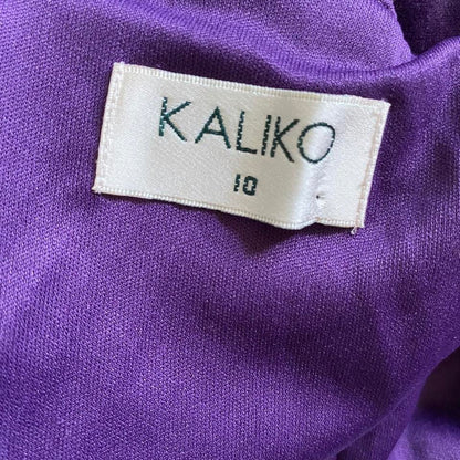 Purple velvet Kaliko evening dress UK 10