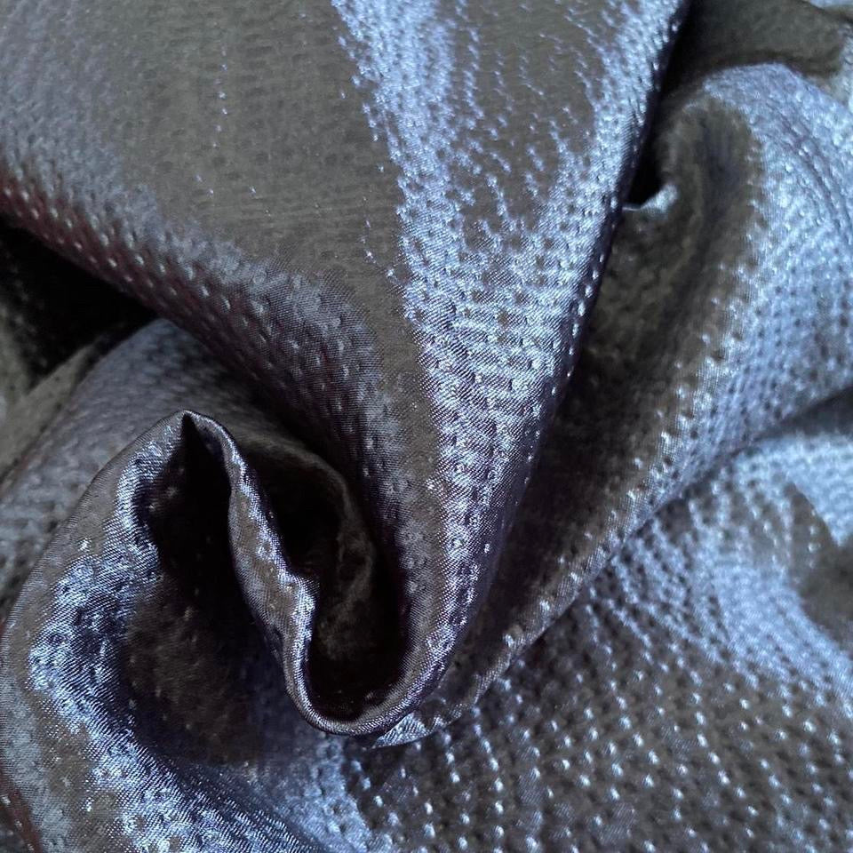 Niki Livas silver/blue textured evening dress UK 10