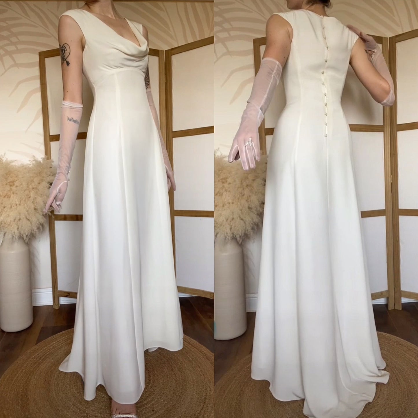 Monsoon cream ivory wedding dress uk 8