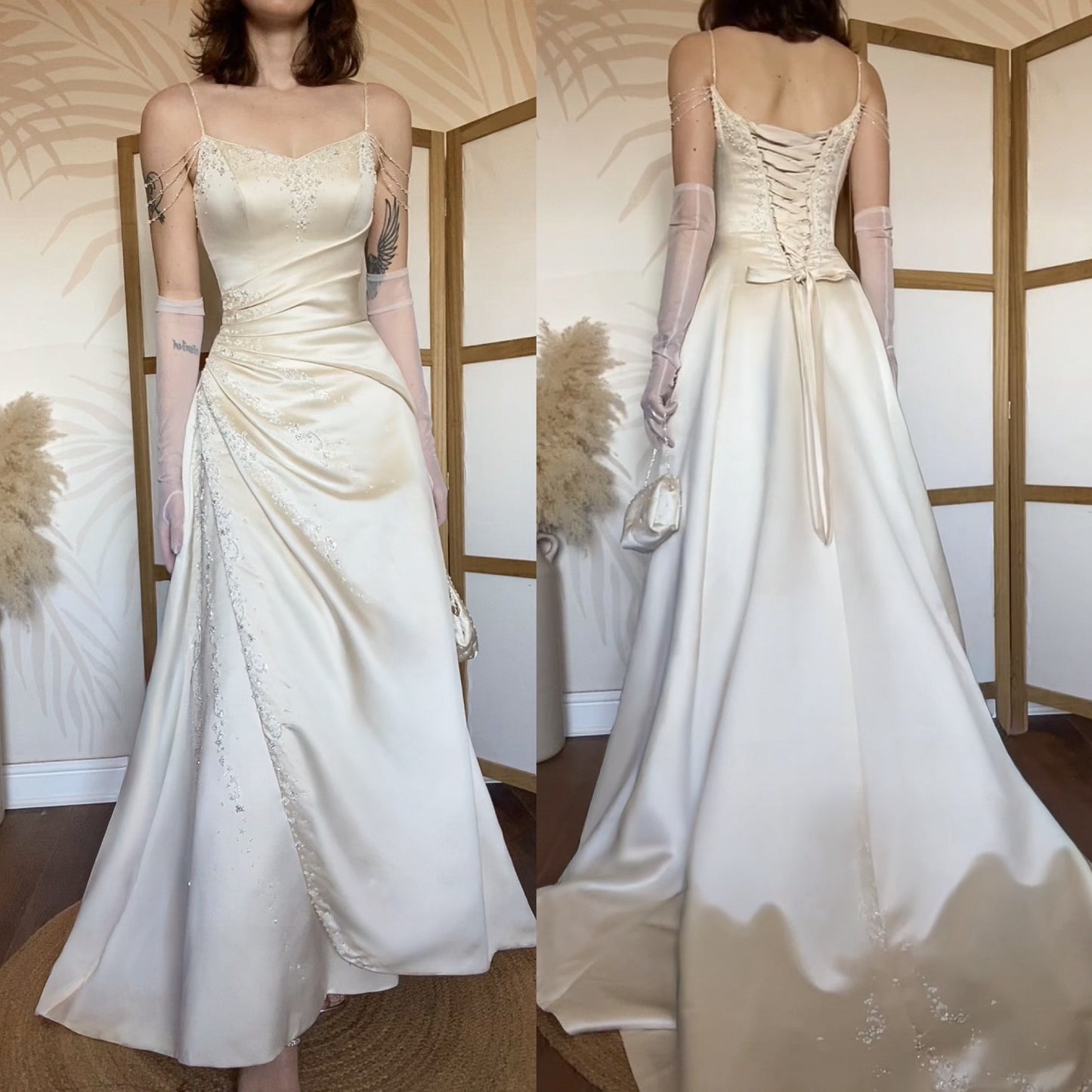Maggie Sottero ivory a-line wedding dress uk 8