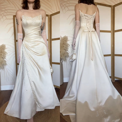 Maggie Sottero ivory a-line wedding dress uk 8