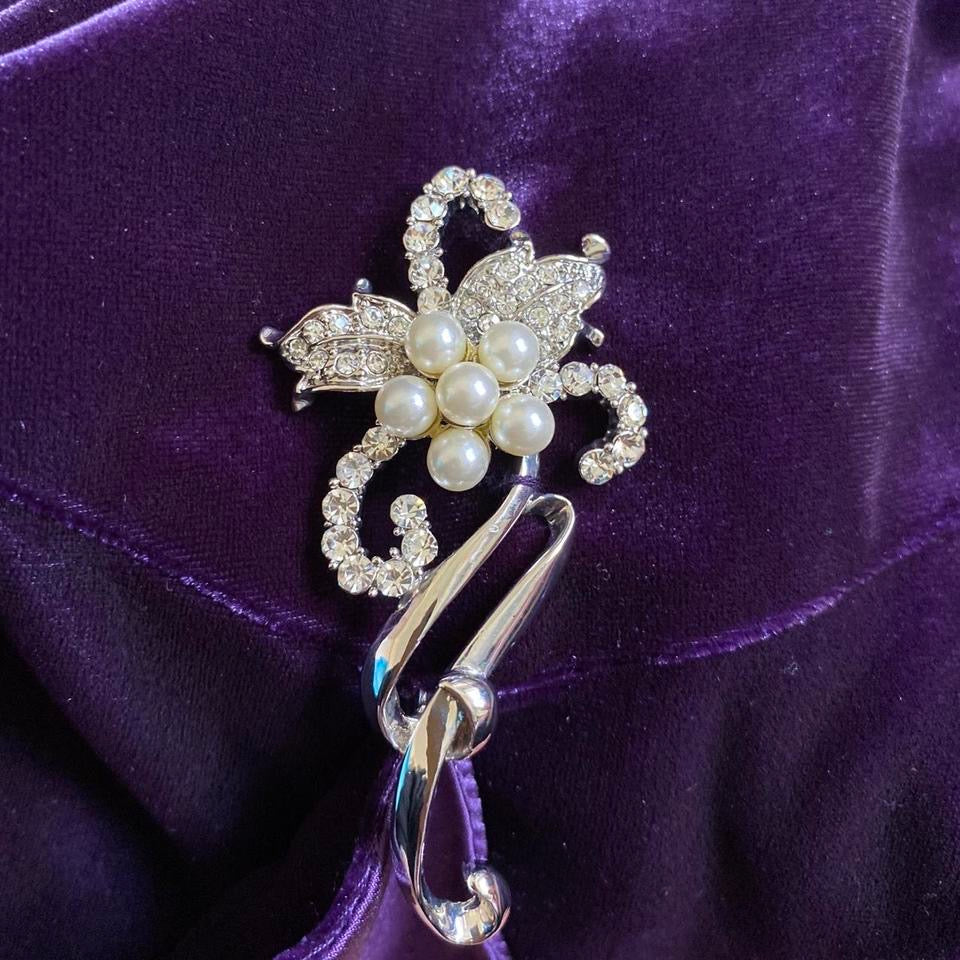 Purple velvet Kaliko evening dress UK 10