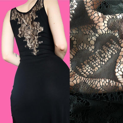 Morgan De Toi y2k lace midi dress UK S