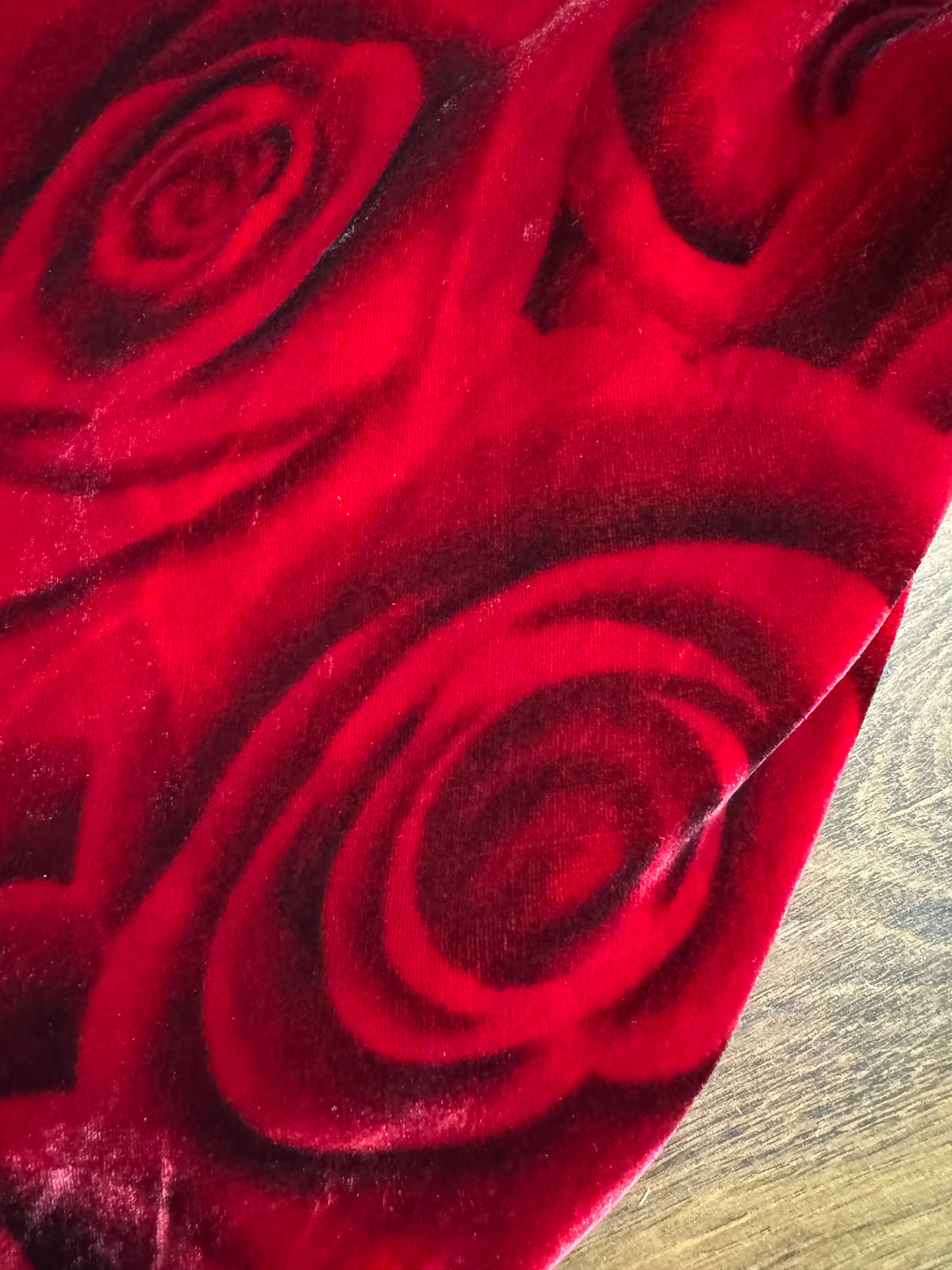Silk blend rose print velvet slip dress uk 8