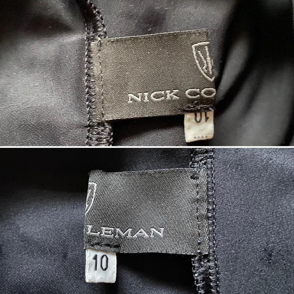 Nick Coleman black stretch cut out 2 piece set uk 10