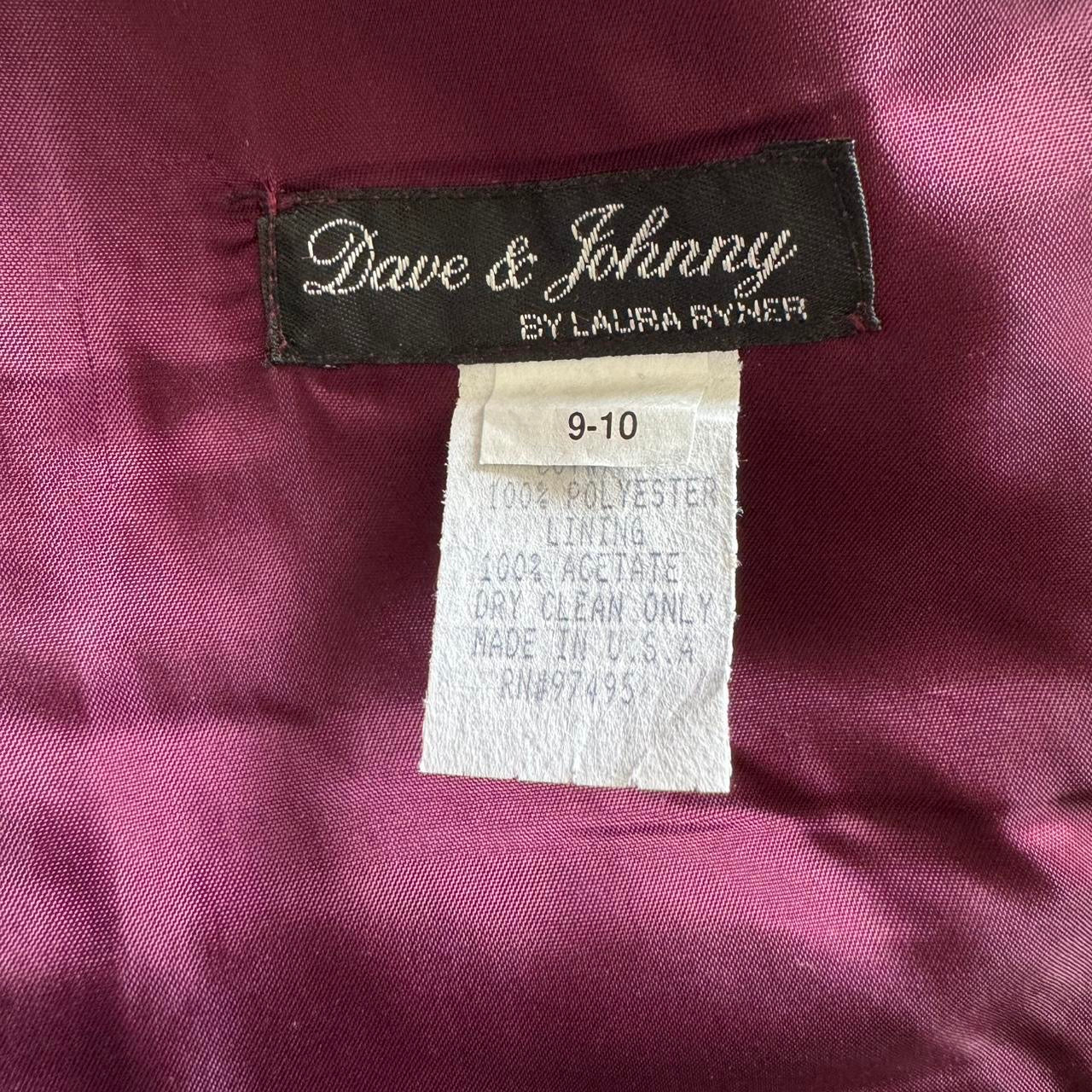 Burgundy organza 3-piece top, skirt & shawl prom set uk 10-12