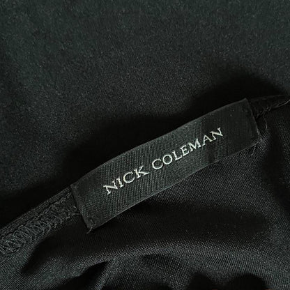 Nick Coleman black lace midi dress UK 12