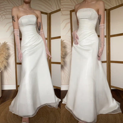 Maggie Sottero strapless wedding dress uk 8