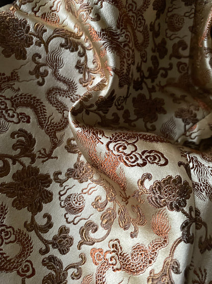 Gold vintage Patsy Seddon smoker jacket UK 8-12