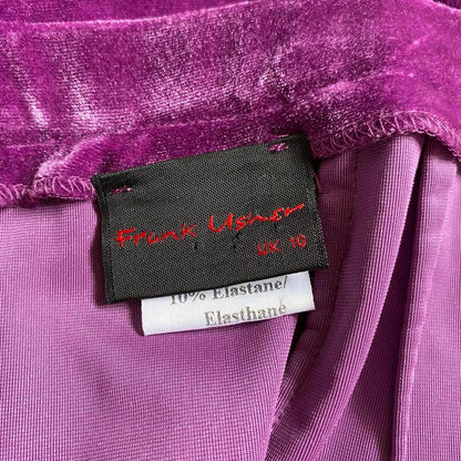 Frank Usher purple velvet maxi skirt UK 10