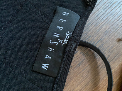 Black stretch sheer gown UK 8-10