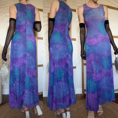 Glittery Gina Bacconi stretch evening dress uk 12