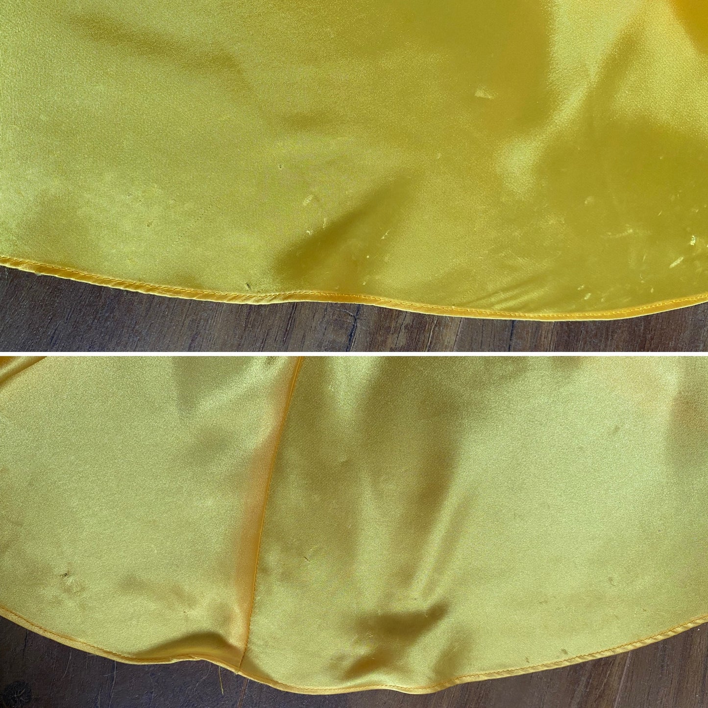 Niki Livas silky yellow evening prom dress UK 12