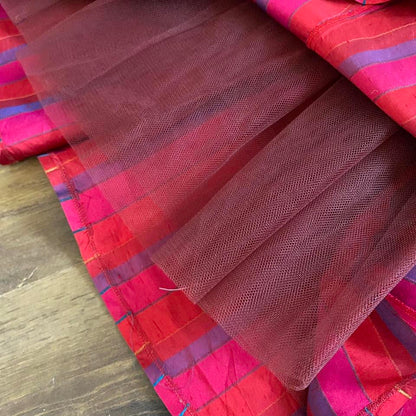 Monsoon Twilight 100% raw silk a-line evening dress uk 12