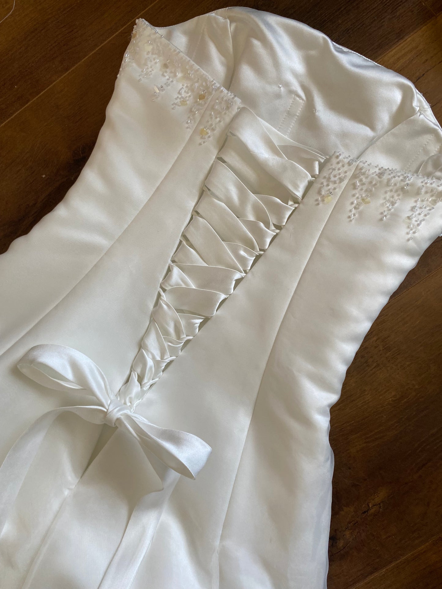 Maggie Sottero strapless wedding dress uk 8