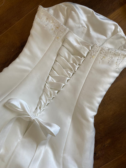 Maggie Sottero strapless wedding dress uk 8