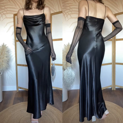 Black satin Jump Apparel slip dress uk 10