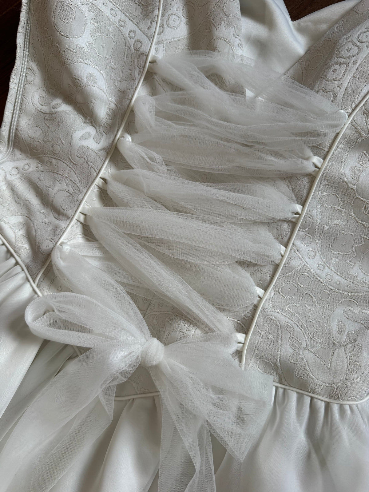 Ivory fit & flare wedding dress uk 12-14