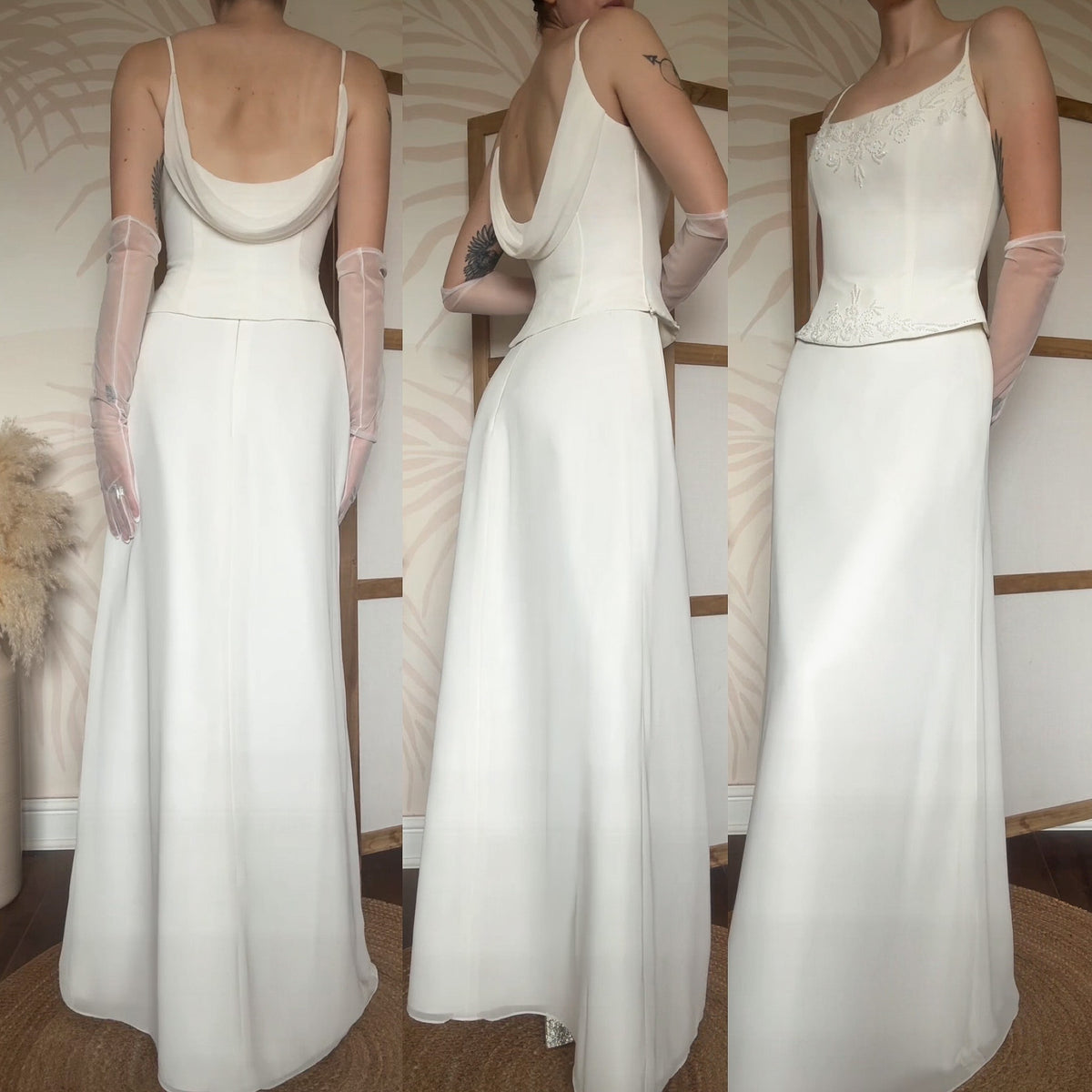 Ivory 2-piece wedding set uk 10