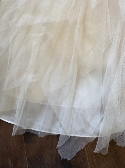 Green taffeta prom fairy 2-piece uk 8