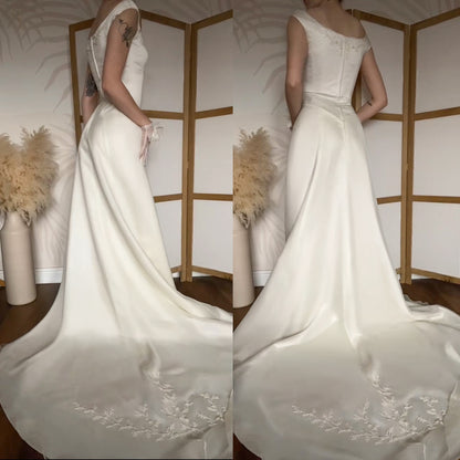 Ivory Carla Venessi wedding dress uk 10