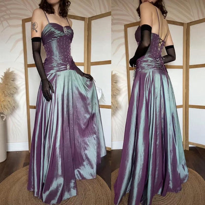Iridescent Jora beaded/gem prom dress uk 10