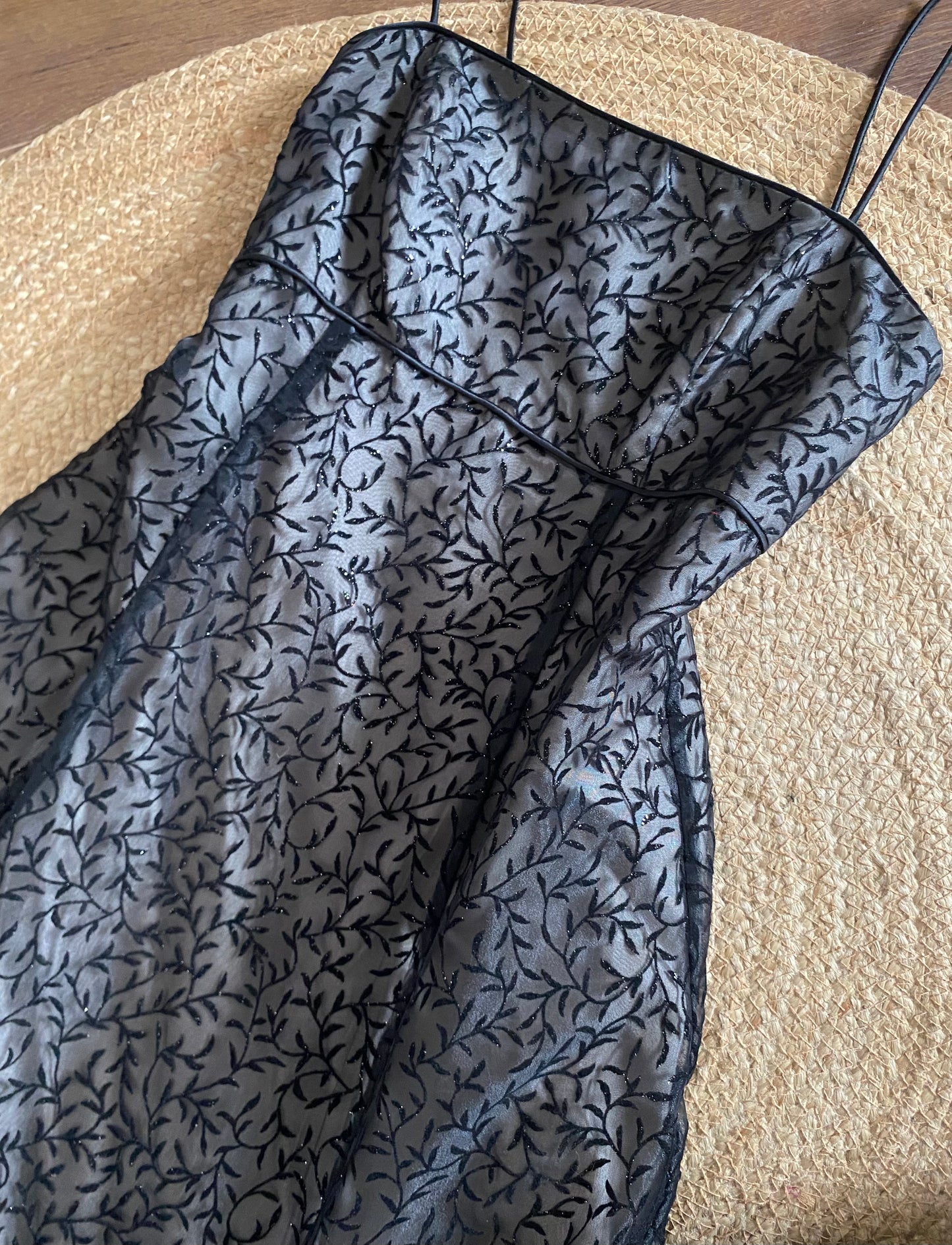 Blondie Nites 90s black prom dress uk 14