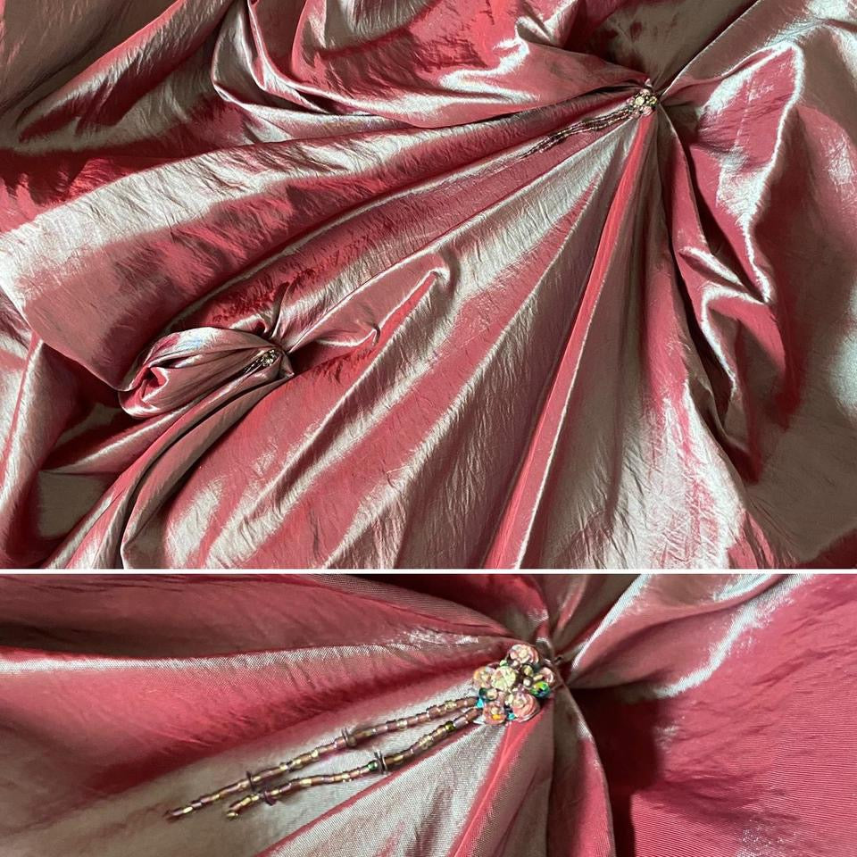 Iridescent purple a-line prom dress uk 10