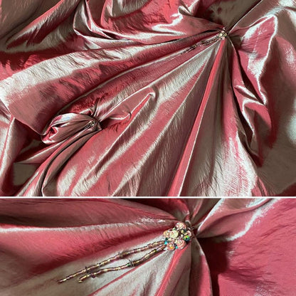 Iridescent purple a-line prom dress uk 10