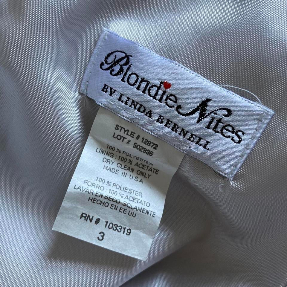 Silky silver halter neck evening gown UK 8