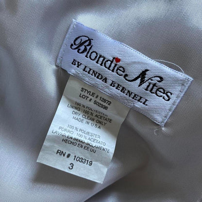 Silky silver halter neck evening gown UK 8