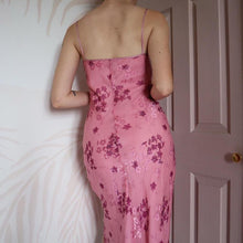 Load image into Gallery viewer, Pink Anne Brooks petite midi dress UK 12
