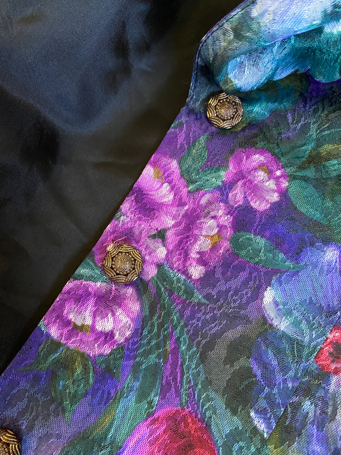 Monsoon Twilight Dark Floral Jacket UK 10